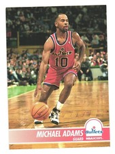 1994-95 NBA Hoops Basketball Washington Bullets Michael Adams