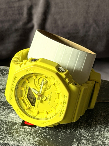 Casio shock 2100 gelb - casio, ga-2100