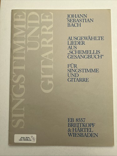 Noten bach ausgewählte - .,