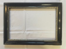 Bilderrahmen alt Schellack Holz schwarz Gründerzeit um 1900 Falz: 40x27 cm A3