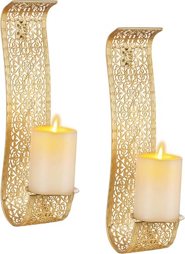 Wandkerzenhalter 2er set - wandkerzenhalter,