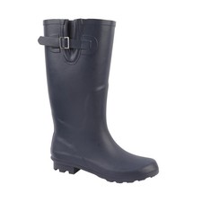 Damen Passform Absatz Gummistiefel Gummi Wasserfest Verstellbare Schnalle