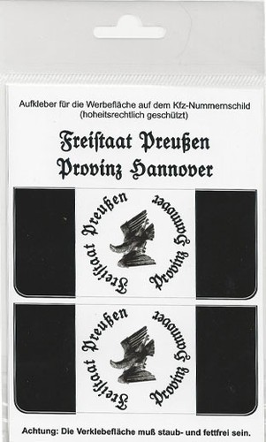 Kennzeichen-Aufkleber