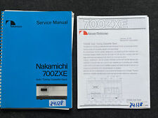 NAKAMICHI 700ZXE Cassette Deck Service Manual + Release Heft - Hifi Anleitungen
