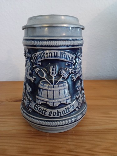 Antiker bierkrug humpen mit - antiker, /