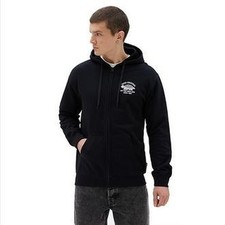 VANS Sweatshirt Herren mit Kapuze Speed Racer Full Zip - Blk (Black / Weiß)