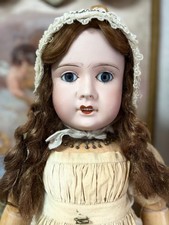 Große antike französische Puppe „Limoges Jean Boyer“ 80 cm Sammlerstück ca. 1889