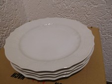 Hutschenreuther Form  Dresden weiß, 4 Speiseteller 25 cm schö, Zustand Essteller