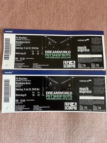Tickets pet shop boys - 2,