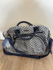 Baninni Wickeltasche / Reisetasche – Blau-Weiß, viel Stauraum