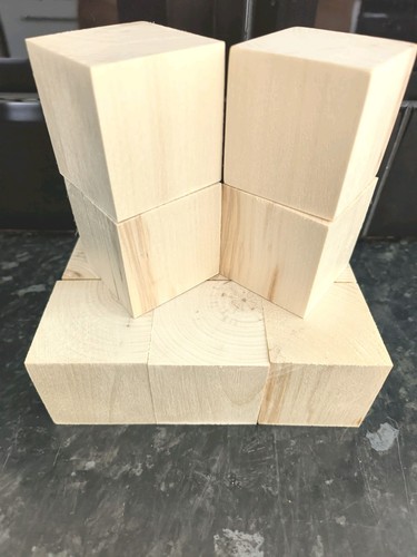 10x 50mm holz kiefer quadrate - 10x,
