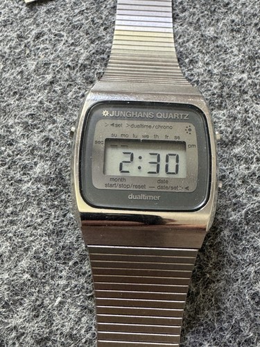 New junghans quartz dualtimer - new,