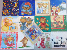 13 Servietten Teddy Bären 33 x 33 - N117