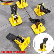 100-200X Fliesen Nivelliersystem Bodenbau Tool Wiederverwendbar Verlegehilfe Set