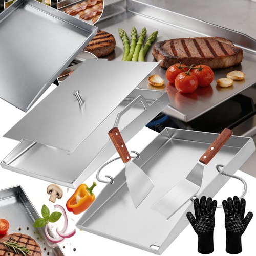 Edelstahl grillplatte set - grillplatte,