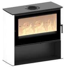 HITZE Kaminofen LUPO L-W 11 kW weiß Holzofen Stückholzkamin Stückholzofen