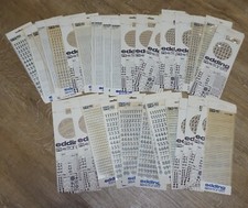 Edding Transfer Rubbelbuchstaben und Rubbelzahlen verschiedene