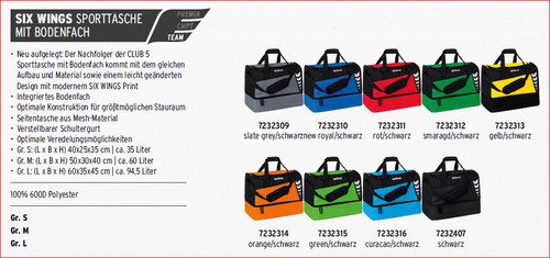 Erima six wings sportsbag mit - six,