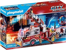 PLAYMOBIL City Action 70935 Feuerwehr-Fahrzeug: US Tower Ladder - Feuerwehrauto