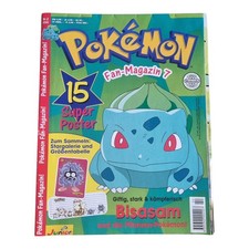 Pokémon Fan Magazin Nr. 7 Poster Bisasam Nr. 2 aus 2001 Retro Sammler