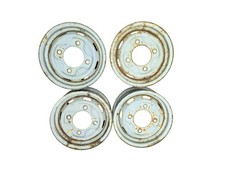 4x WARTBURG 353 Felgen Stahlfelgen 4,5X13HE Grau