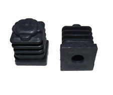 Vierkanthülse/Vierkantstopfen Kunststoff schwarz 22x22mm für Möbelrollen / 2 St