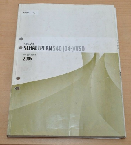 Volvo s40 v50 - v50, schaltplan