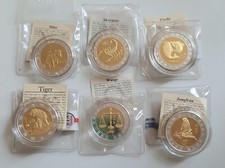 6 Medaillen Chinesische Sternzeichen BTN