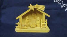 Weihnachtskrippe,Holzkrippe klein 10 cm, * Krippenfiguren, handgeschnitzt