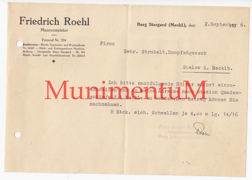 Maurermeister friedrich roehl - friedrich,