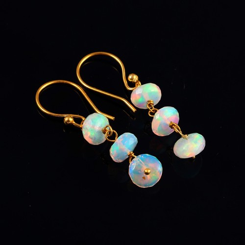14k gold genuine opal - opal, perlen