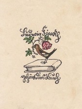 Exlibris bookplate klischee - exlibris,