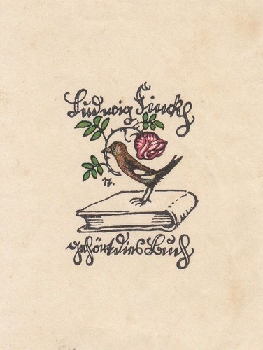 Exlibris bookplate klischee - exlibris,