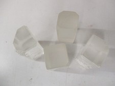 4er Set Deko Quader Blöcke aus Glas