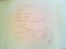 Dank des Künstlers -