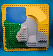 LEGO Duplo 2295 Original Bauplatte Grundplatte 3D Zoo Safari Wasser 38×38cm gut