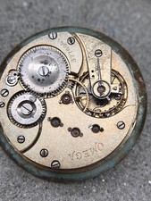#1665 DEFEKT OMEGA TASCHENUHR UHRWERK BROKEN KALIBER MECHANISM HANDWOUND