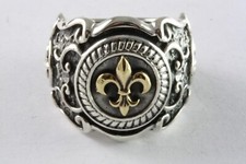 LILIEN RING SIEGELRING SILBERRING ECHT 925 SILBER / 524