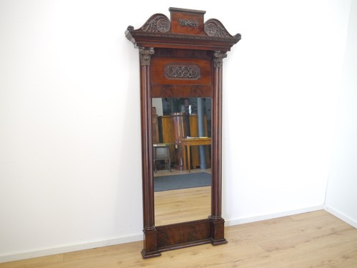 Biedermeier spiegel mahagoni - biedermeier,