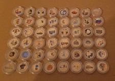 48 x 2 Euro Münze coloriert