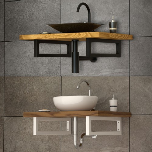 2er set wandkonsole - set,