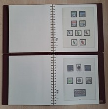 Zwei weinrote LINDNER Ringbinder mit Vordrucken Falzlos Bund gebraucht