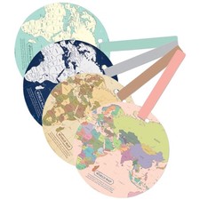  4pcs Map -Gepäck -Tags