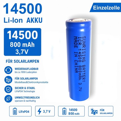 Icr 14500 800 mah - 800, li-ion