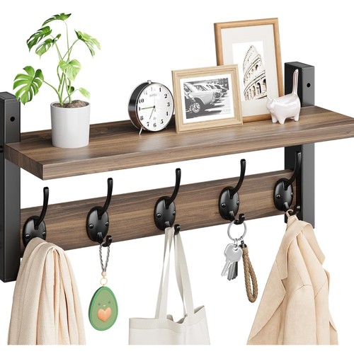Wandgarderobe mit ablage holz - wandgarderobe,
