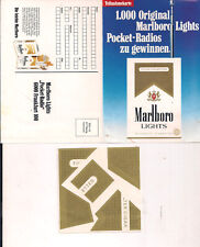 AK Color Werbekarte Zigaretten Marlboro Lights von 1988 mit Puzzel