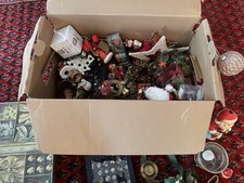 XL Weihnachtsdeko Paket - Über 50 TLG Set, Überraschung Deko Kiste Weihnnachten