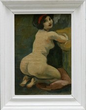 ANTON SAILER 1903 München 1987 / Akt  / Ölgemälde signiert 27cm * 19cm