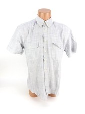 Camel active Hemd Gr. M Regular kurzarm blau gestreift Ferizeithemd (15100)