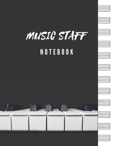 Music staff notebook blank - music,